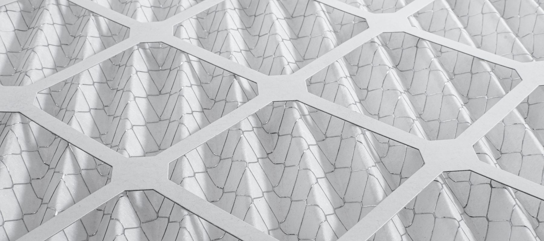 a close-up of a clean HVAC system filter